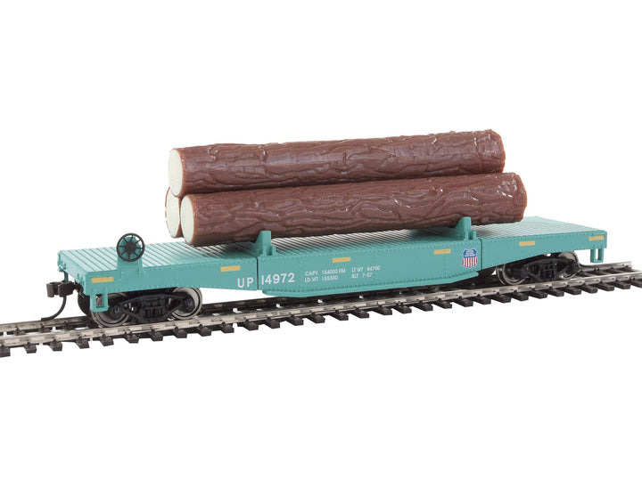 Walthers Spur H0 Log Dump Car mit Baumstämmen Union Pacific