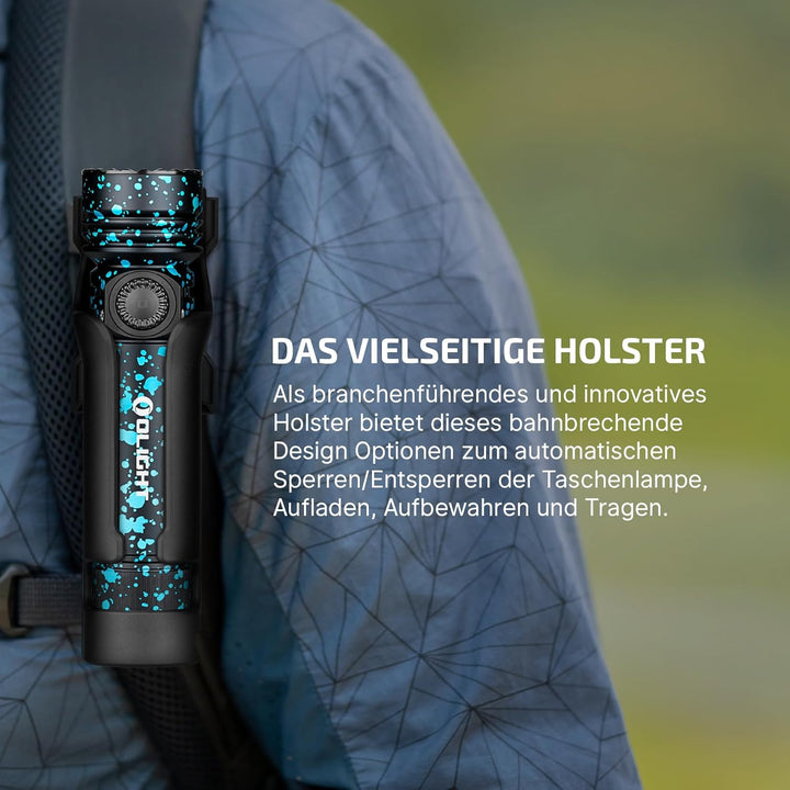 OLIGHT Seeker 4 Pro LED Taschenlampe mit Holster, 4600 Lumen 260 Meter, USB-C Wiederaufladbare Tasch