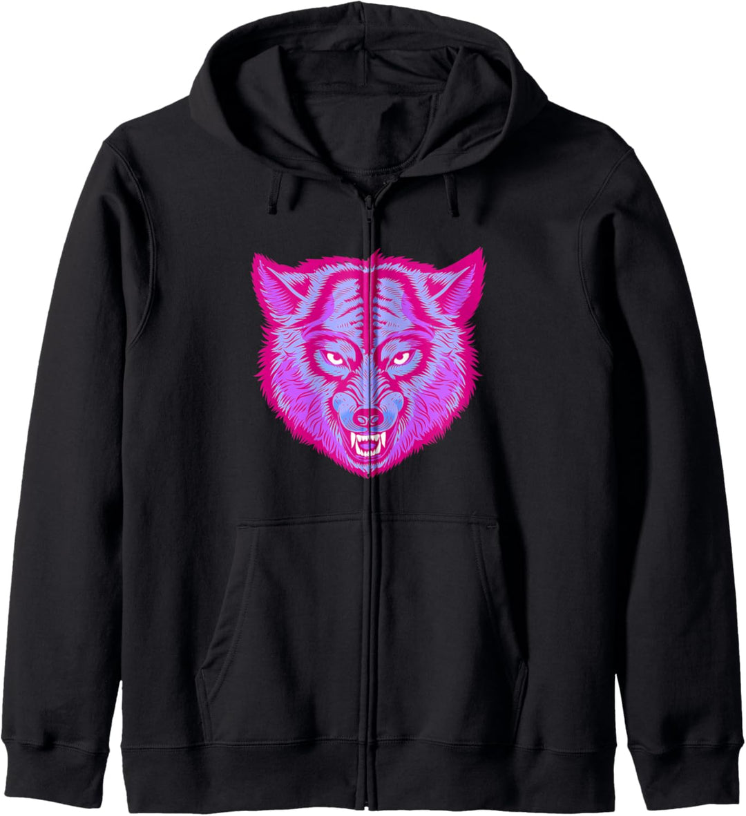 Ehrfürchtige Wolf-Geschenkwölfe Kapuzenjacke