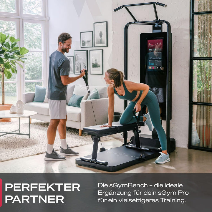 Sportstech Hantelbank verstellbar, Multifunktion Training Fitnessbank, kompatibel mit sGym Pro, 220