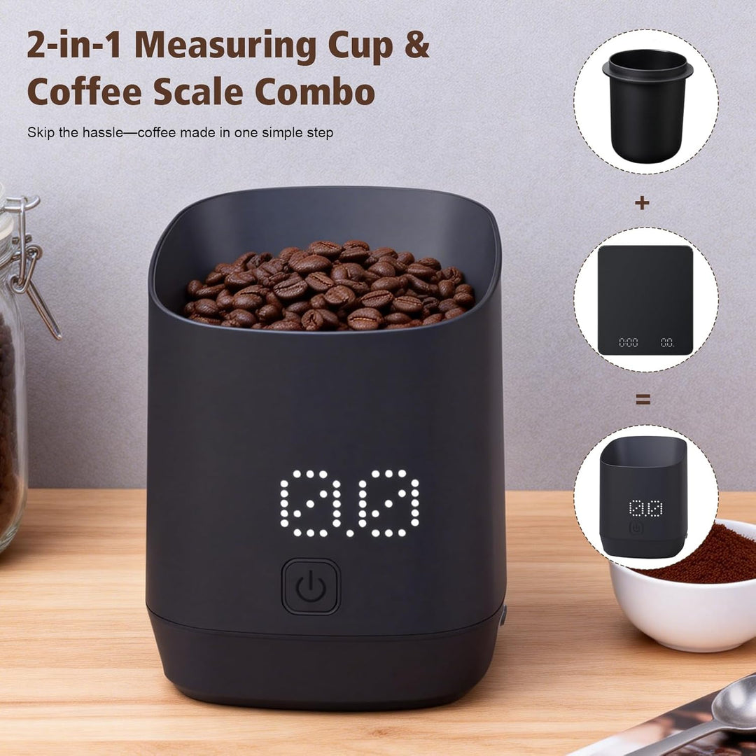 Digitales Dosierbecher mit LED-Display,Kaffee Waage Digital,Type-C Wiederaufladbare Espresso Waage m