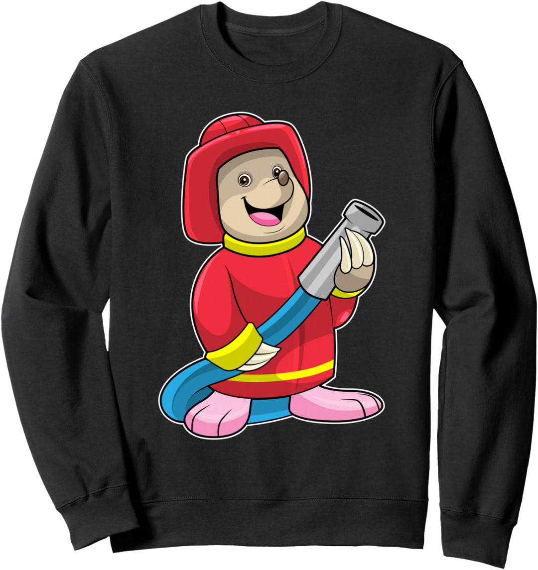 Maulwurf Feuerwehrmann Feuerwehrschlauch Feuerwehr Sweatshirt