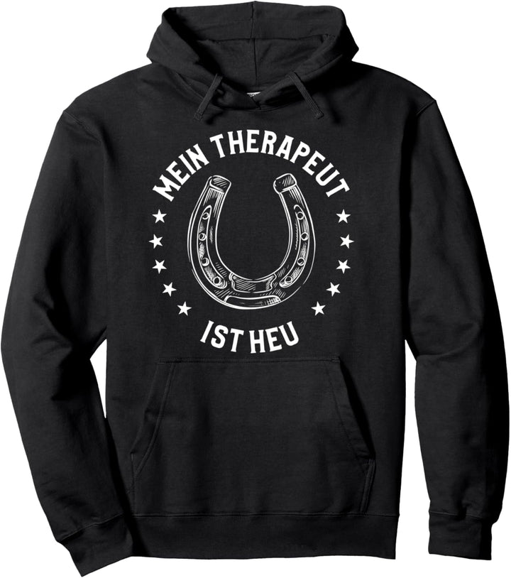 Mein Therapeut Ist Heu Reiten Reitensport Pullover Hoodie