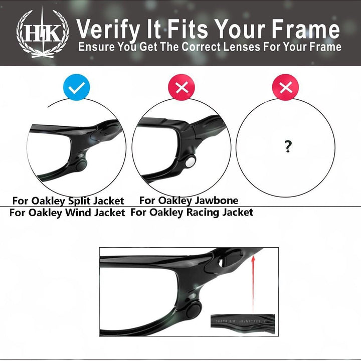 HKUCO Plus Mens Replacement Lenses For Oakley Split Jacket Red/Blue Sunglasses