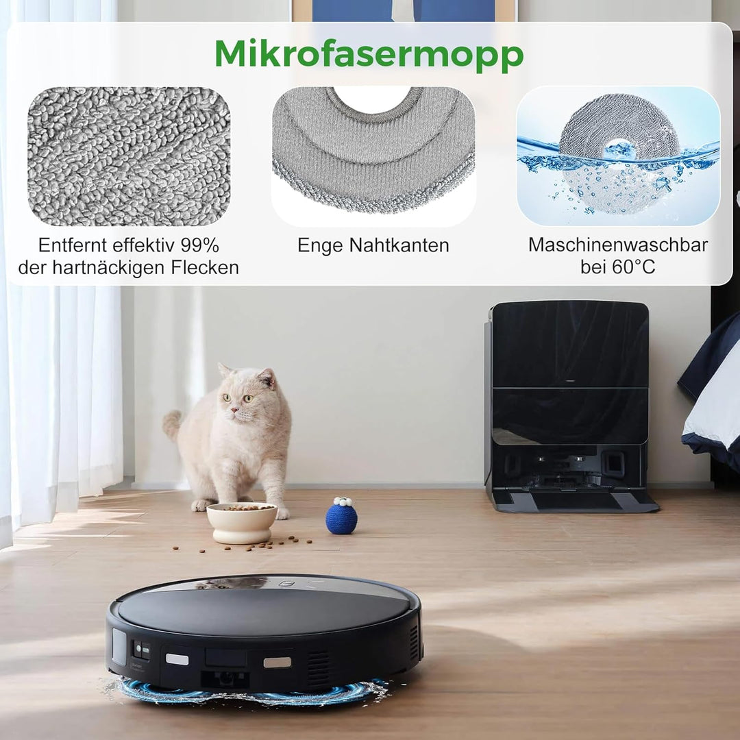 26 Stück Zubehör für Roborock Saros 10R / Qrevo CurvX/Qrevo Curv 2 Prox/Curv 2 Pro/Saros 20 Saugrobo