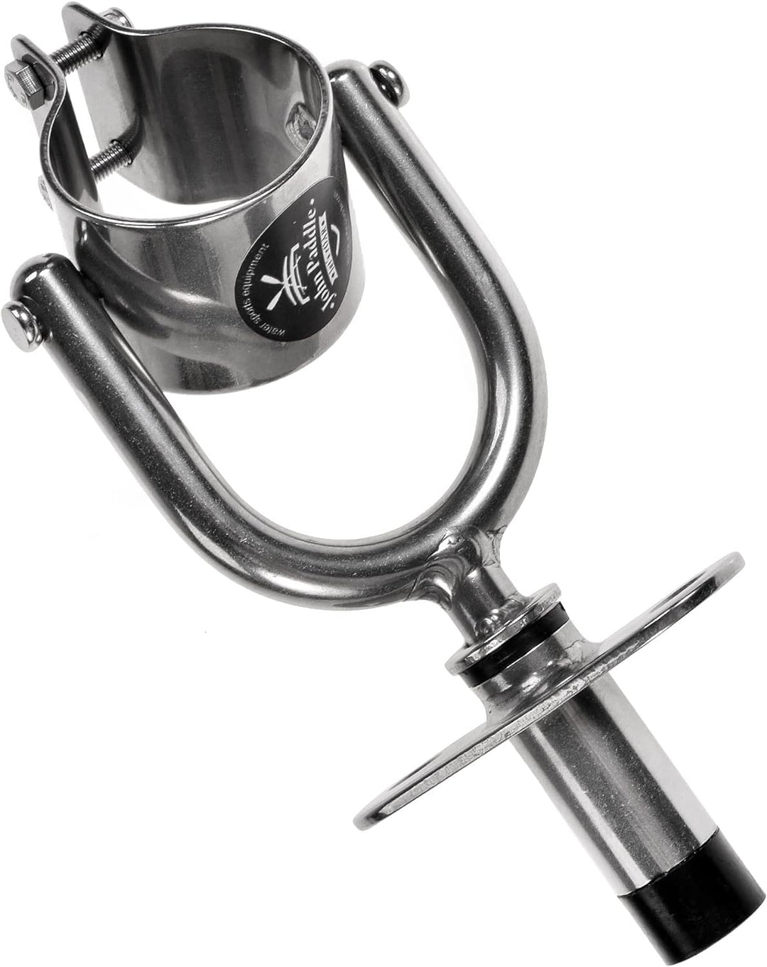 John Paddle Exklusiv Clamp Kugelbuchse Ruderdollen aus Edelstahl mit gerader Buchse (Komplett - 2 Pa
