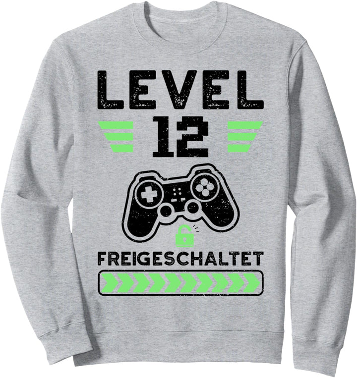 Gaming: Level 12 Freigeschaltet - 12. Geburtstag Sprüche Sweatshirt