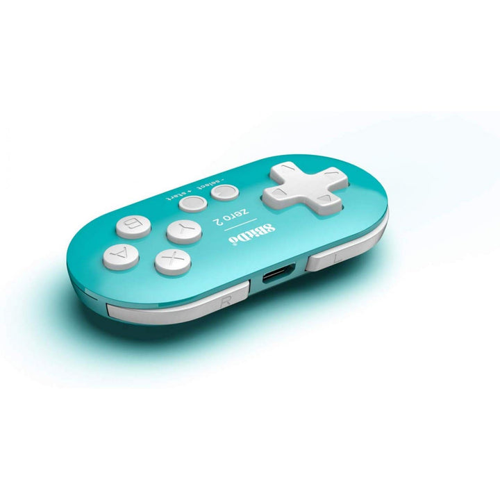 8Bitdo Zero 2 Bluetooth Gamepad For Switchpcmacosandroid (Turquoise Edition) [ Single, Single