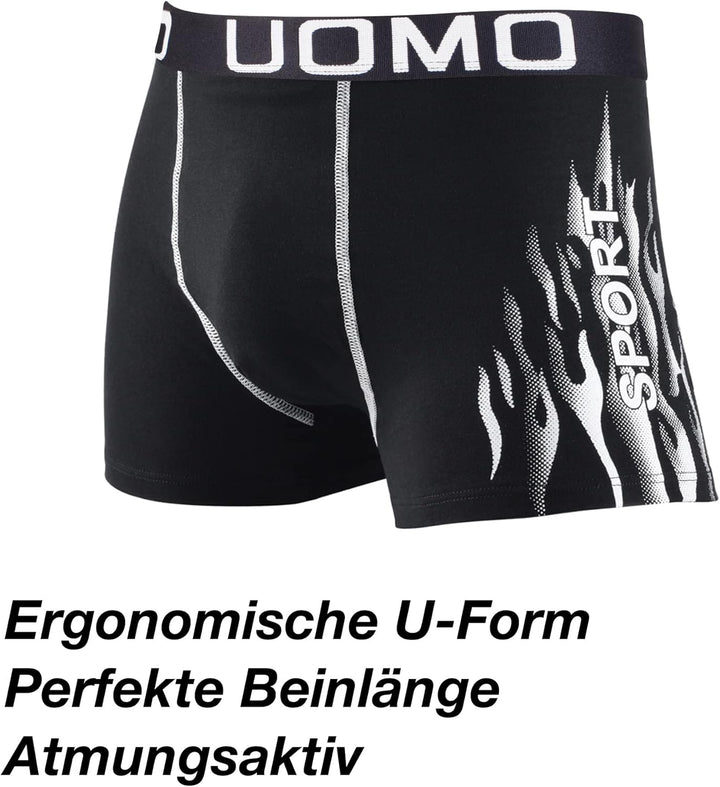 L&K 10er Pack Herren Boxershorts Men Retroshorts mit tollem Muster Baumwolle 1102 M 1114-8er Pack, M