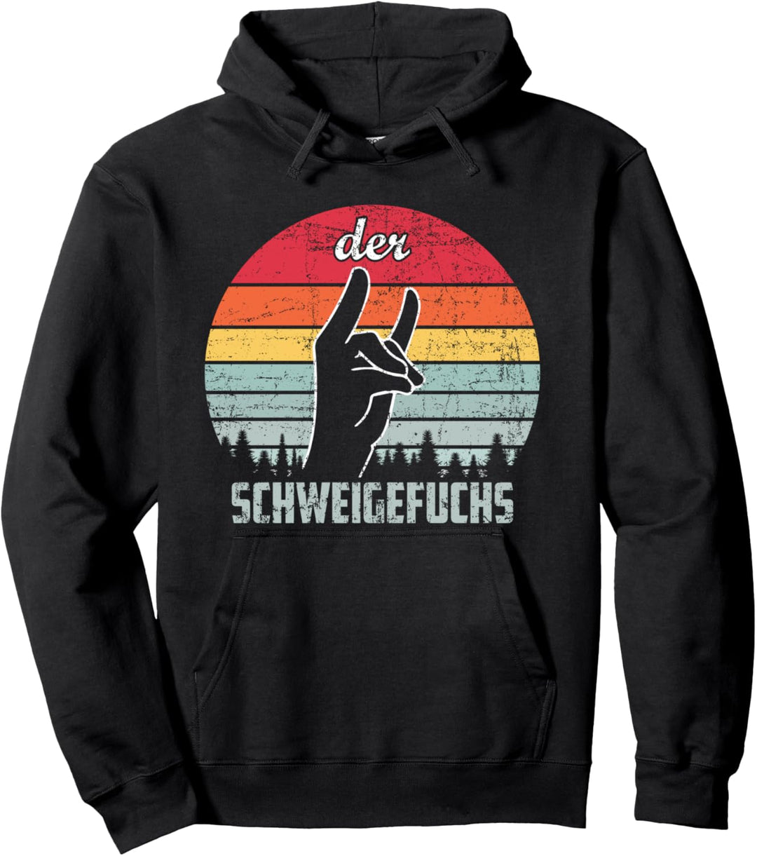 DER SCHWEIGEFUCHS Pullover Hoodie