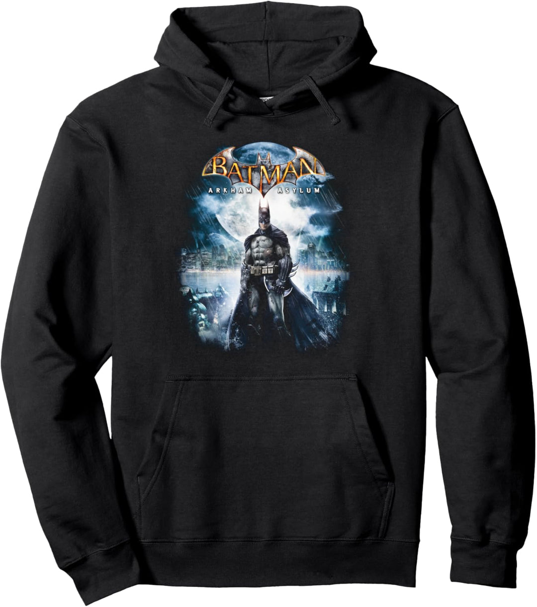 Batman: Arkham Asylum Game Cover Pullover Hoodie