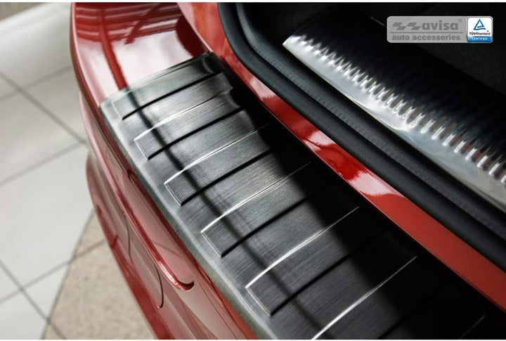 Schwarz Edelstahl Heckstossstangenschutz kompatibel mit Audi Q5 2008-2012 &amp; 2012- &