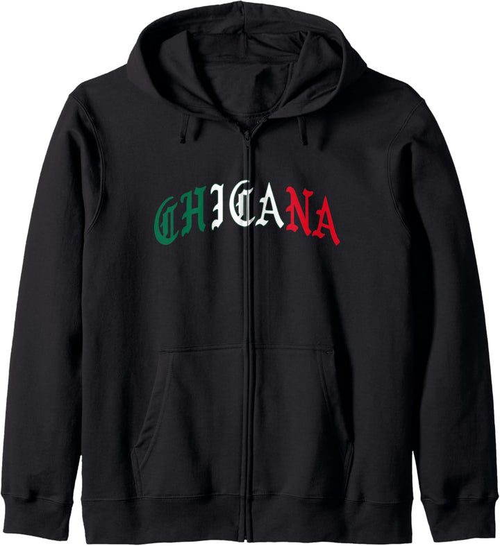 Mexikanische Flagge von Chicana Pride Latina Kapuzenjacke