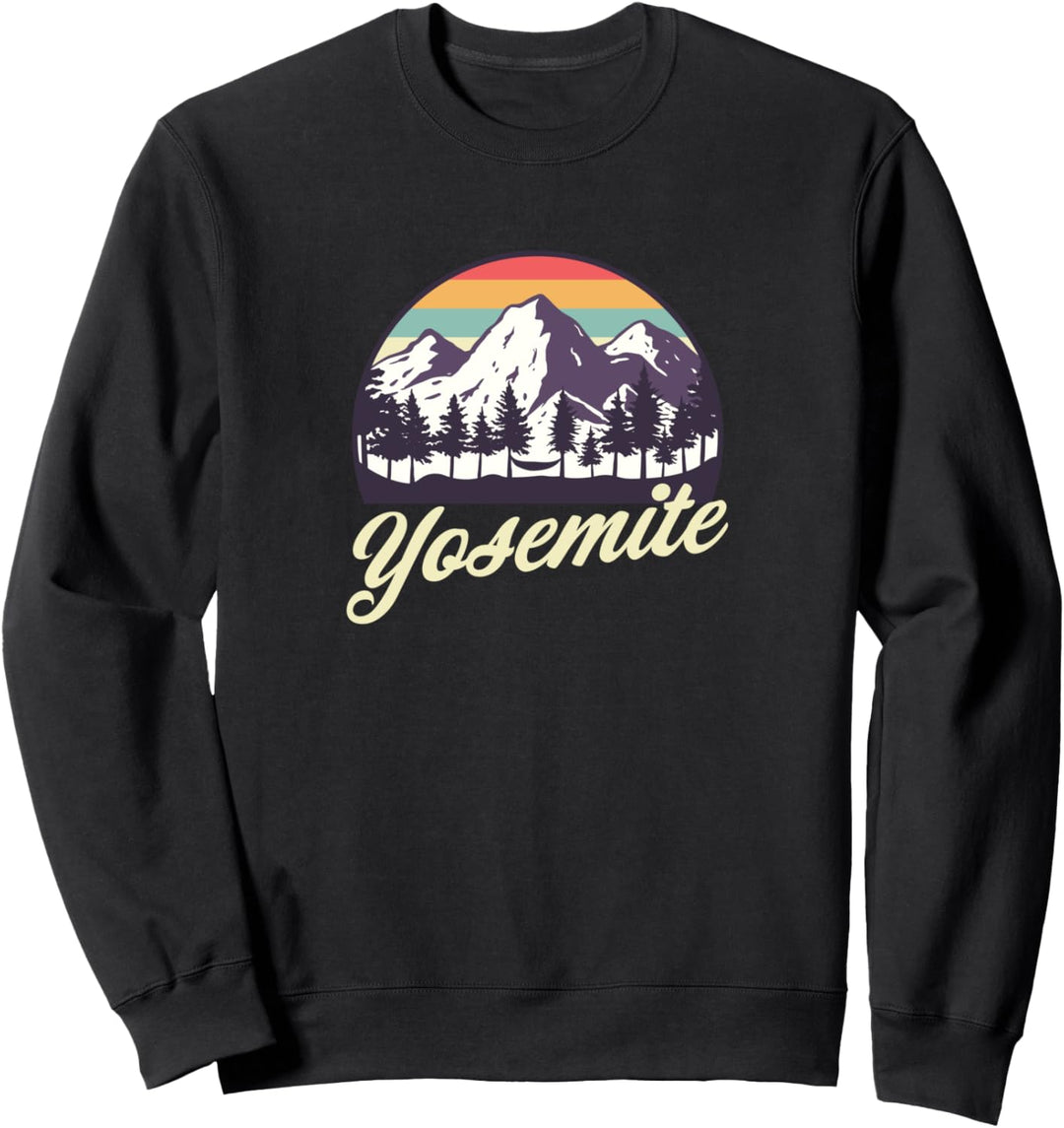 Retro Yosemite National Park Mountains Vintage Sweatshirt