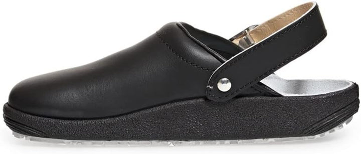 Abeba Clog 9252 - rubber Glattleder schwarz, zertifiziert, 36 36 EU, 36 EU