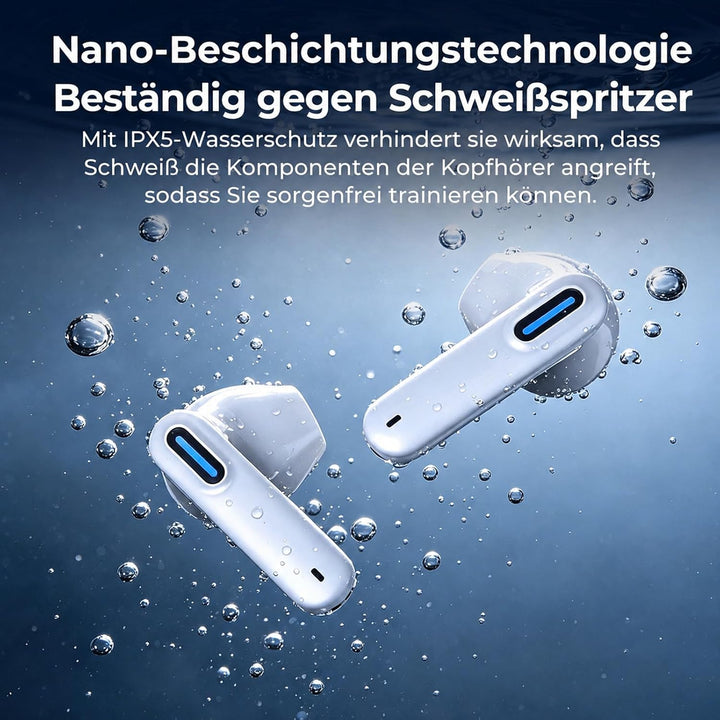 NE49 KI Sprachübersetzer-Kopfhörer Echtzeitübersetzer, 150+ Sprachen, sechs Modi, Bluetooth 6.0 Ohrh
