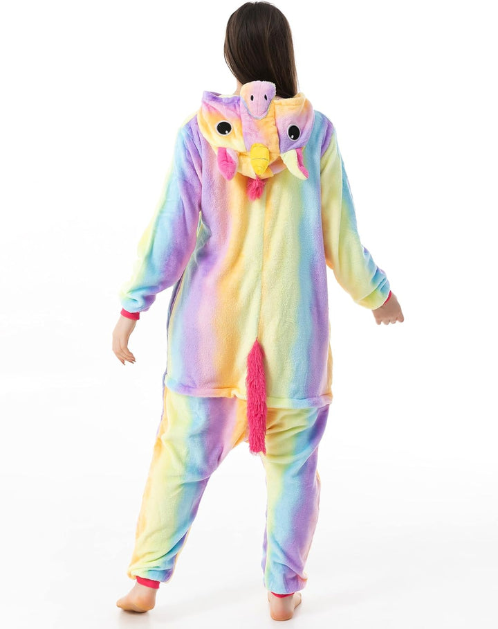 Katara 1744 Jumpsuit, UnisexÊ? Erwachsene, Einhorn Regenbogen, Körpergrösse 175-185cm (XL) Einhorn R