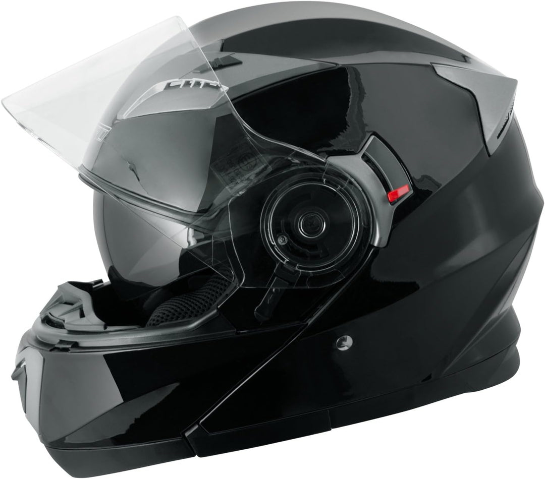 Helm Klapphelm Innensonnenblende Motorradhelm Modular Schwarz M