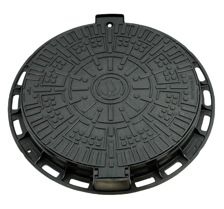 Megaa store Kanaldeckel Kunstoffdeckel Schachtdeckel DN600 Gully Brunnendeckel Kunststoffschacht Sch