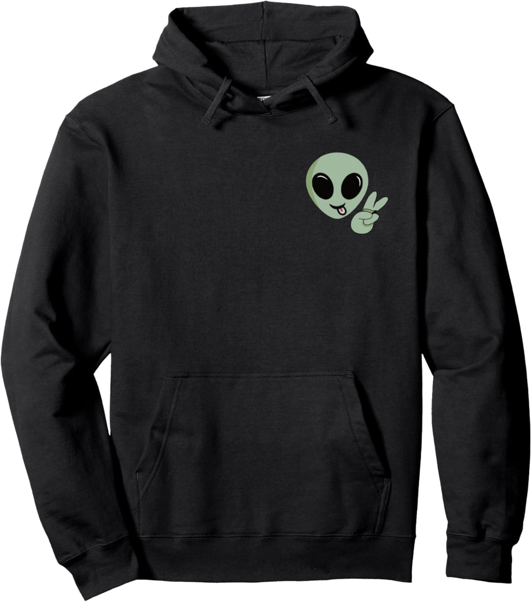 Süsser Alien Peace Pullover Hoodie