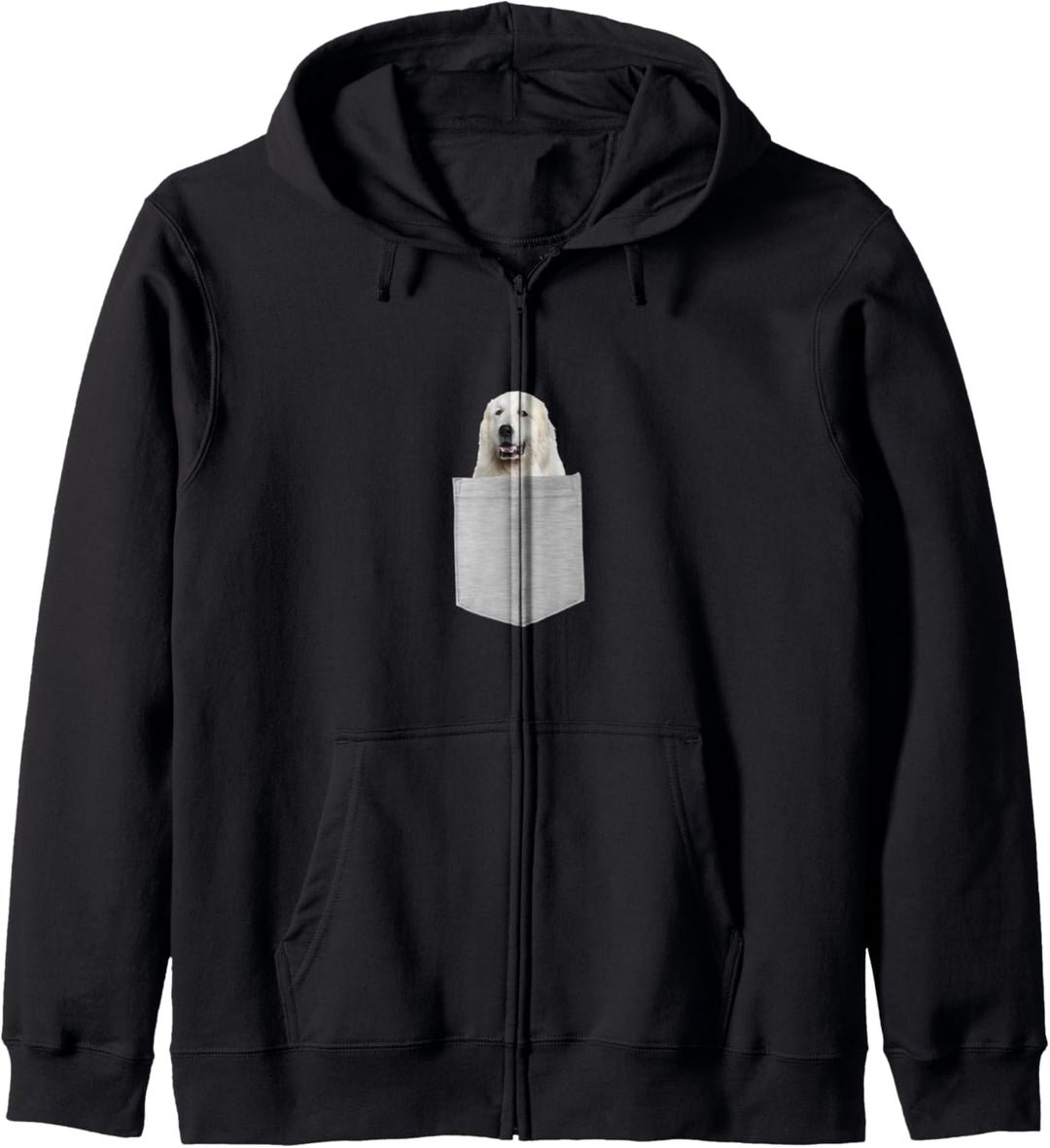 Great Pyrenees Dog In Your Pocket Kapuzenjacke