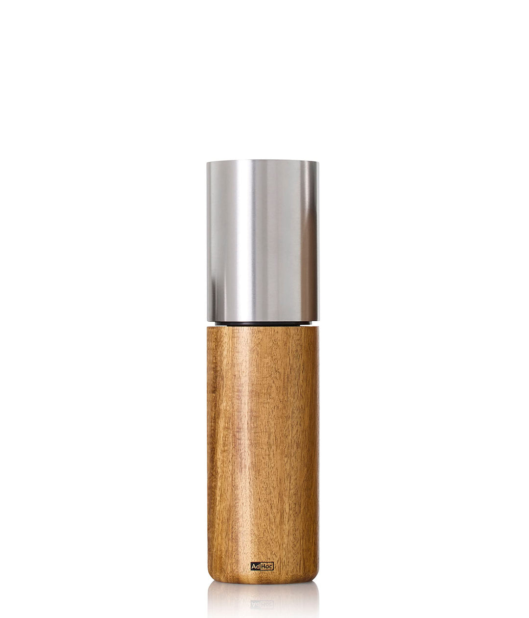 AdHoc MP822 Pfeffer- | Salzmühle Ikon, Keramik Mahlwerk CeraCut®, Akazienholz|Edelstahl 22 CM, 22 CM