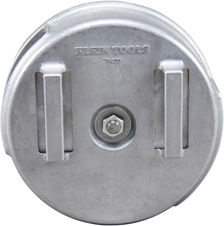 Klein Tools 27400 Tiewire Reel, leichtes Aluminium, Linkshänder und Rechtshänder mit Rücklaufknopf