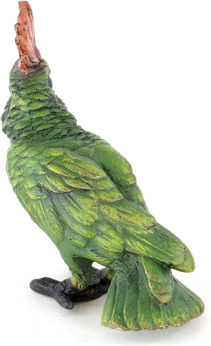 Wiener Bronze - Kakadu - Papagei - handbemalte Vogelskulptur - authentische Tierfigur - Dekostatue -