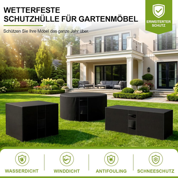 Abdeckung für Gartenmöbel 60x60x60cm Gartenmöbel Abdeckung Schutzhülle Sitzgarnituren Gartentische u