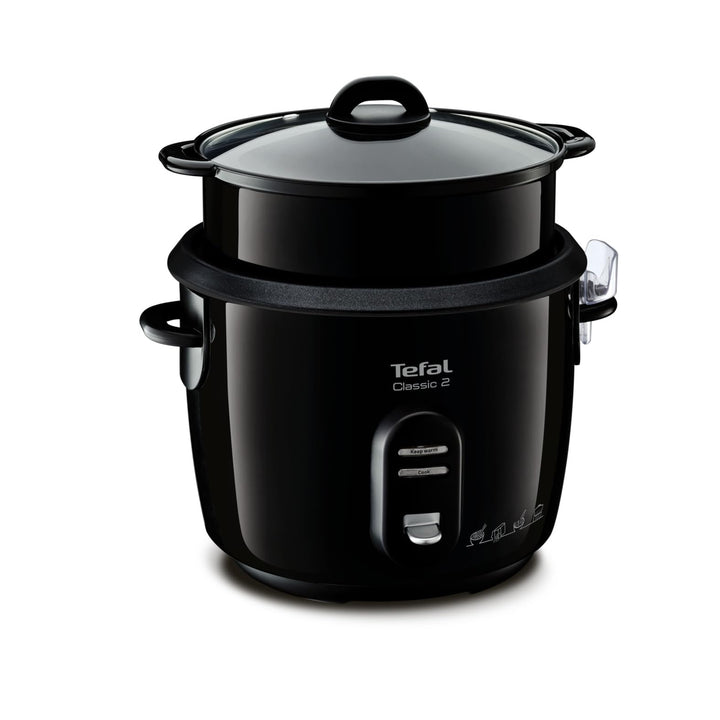 Tefal RK103811 Reiskocher Classic, schwarz-metallic, Noir