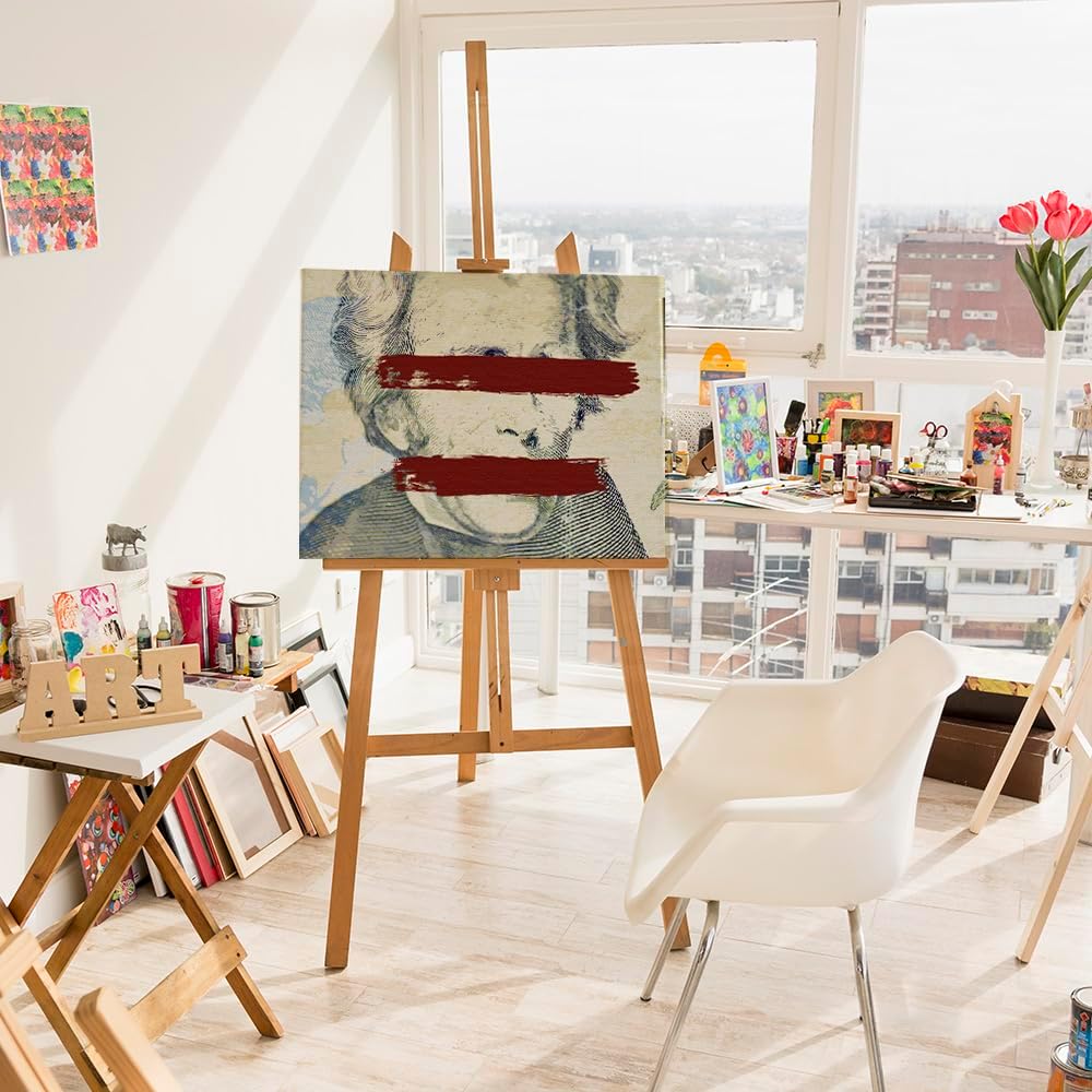 Artnapi Malen nach Zahlen Erwachsene mit Rahmen | DIY Handgemalt | Verschwommene Realität| Kit für A