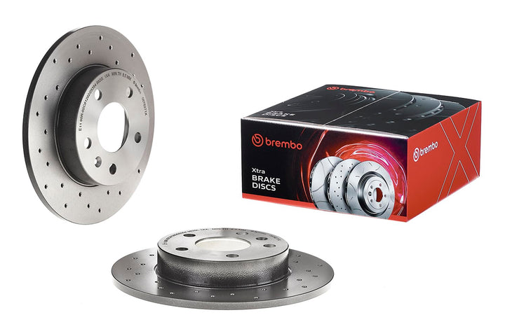 BREMBO 08.7627.1X Bremsscheibe Scheibenbremsen, Bremsscheiben (x2)