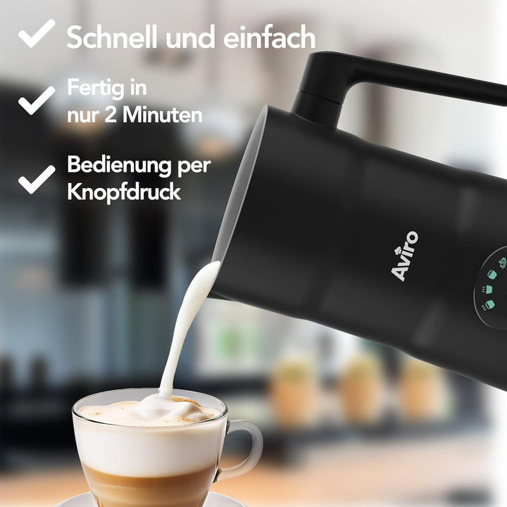 Brixy 4 in 1 Elektrischer Milchaufschäumer - 350 ml - Milchaufschäumer - Ausgiesser - Spülmaschinenf