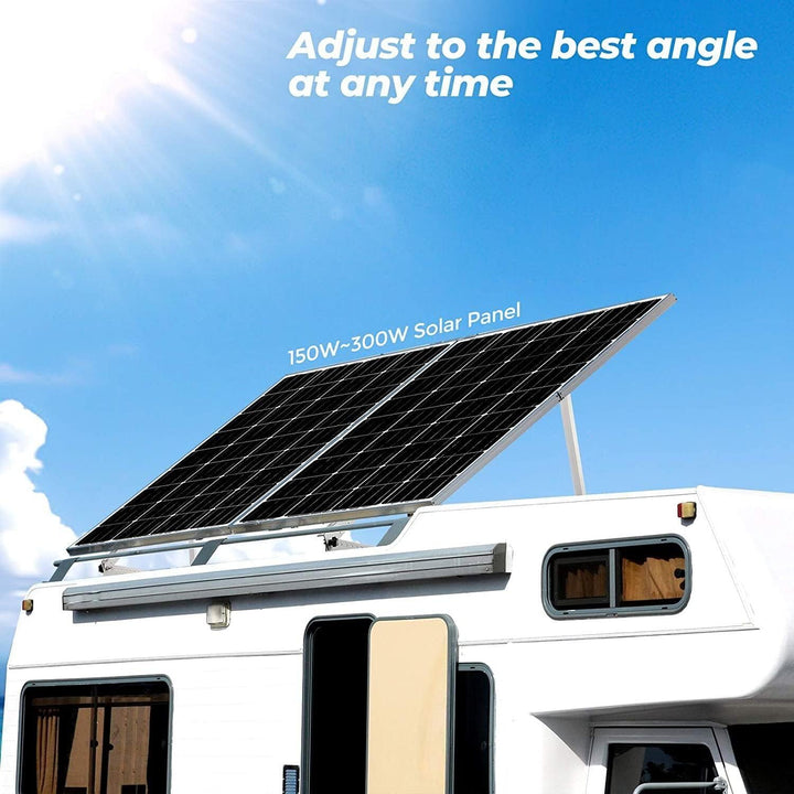 2 Paar Solarpanel Halterung 41 zoll, Universal Solarmodul Halterung Flachdach für Solarpanel 100W 15