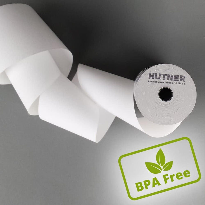 50 Stk. Thermorollen | 57x25x12 mm Ø45mm | Länge: 25 m | BPA frei | für EC Cash Geräte | Thermopapie
