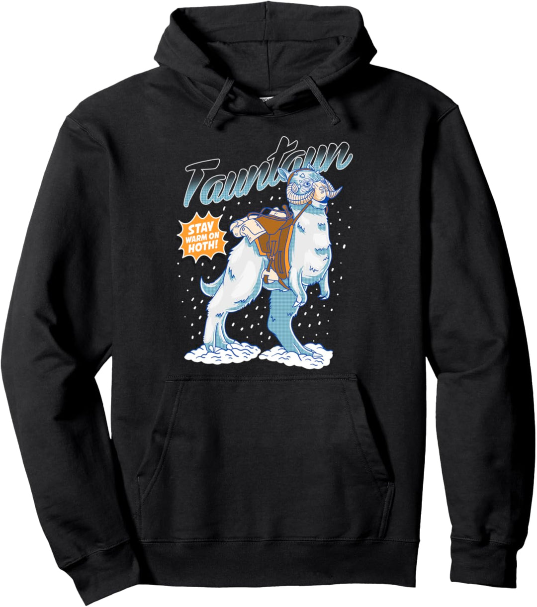 Star Wars Tauntaun Stay Warm On Hoth Comic Portrait Pullover Hoodie