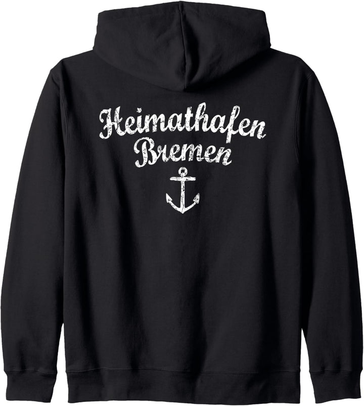 Heimathafen Bremen (Vintage/Weiss) Boot & Segel Bremen Kapuzenjacke