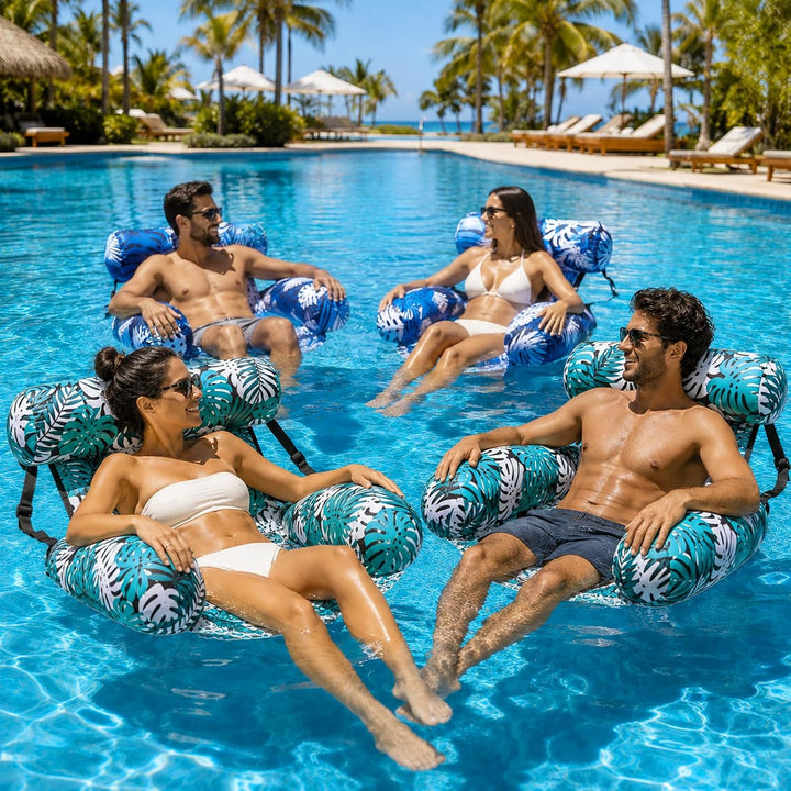 Schwimmsessel,Pool Sessel,Aufblasbarer Sessel für Pool,Aufblasbare Wasser Pool Luftmatratze für Erwa