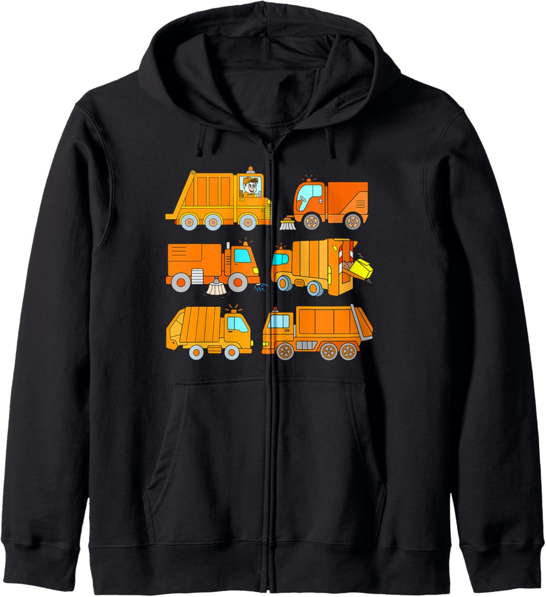 Müllauto Müllmann Müllwagen Müllfahrzeug Müllabfuhr Kinder Kapuzenjacke