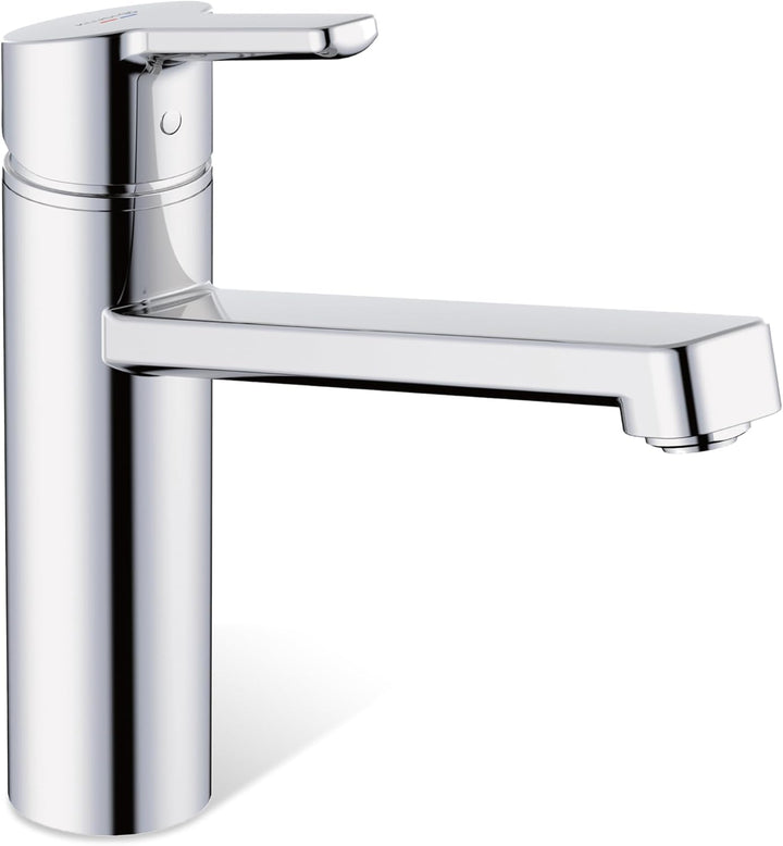KLUDI-M3 Niederdruck Armatur Küche 360° schwenkbar, Wasserhahn Küche mit 1 Strahlart, Mischbatterie