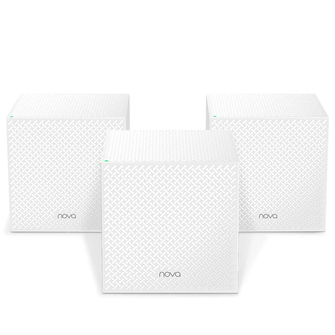 Tenda Nova MW12 Mesh WLAN System - AC2100 Tri-Band WLAN Mesh System -empfohlen für Häuser mit 3-5 Sc