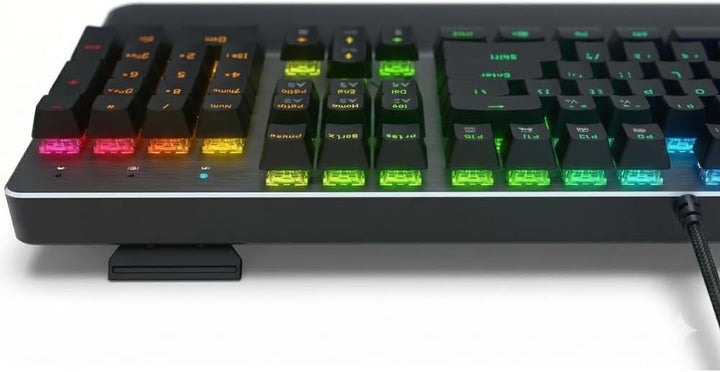 GAMEPOWER Ogre RGB Gaming Tastatur, Blue Switch Mechanical Keyboard, QWERTZ DE-Layout, mit Handgelen