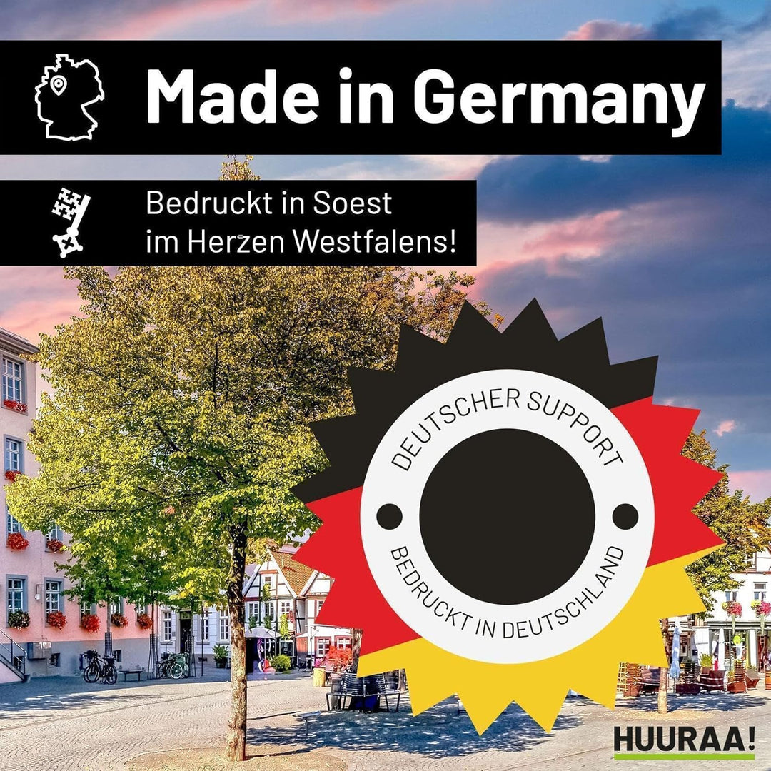Huuraa Einkaufskorb Pinguine Silhouette 20 Liter Black faltbarer Tragekorb Geschenkidee