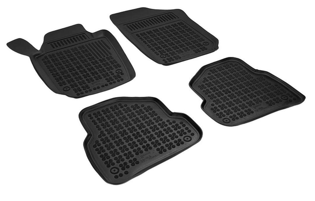 Hohe Gummi Fussmatten passend für VW Polo ab 6/2009-9/2017 (6R) AZUGA AZ10300120 Automatten Gummimat