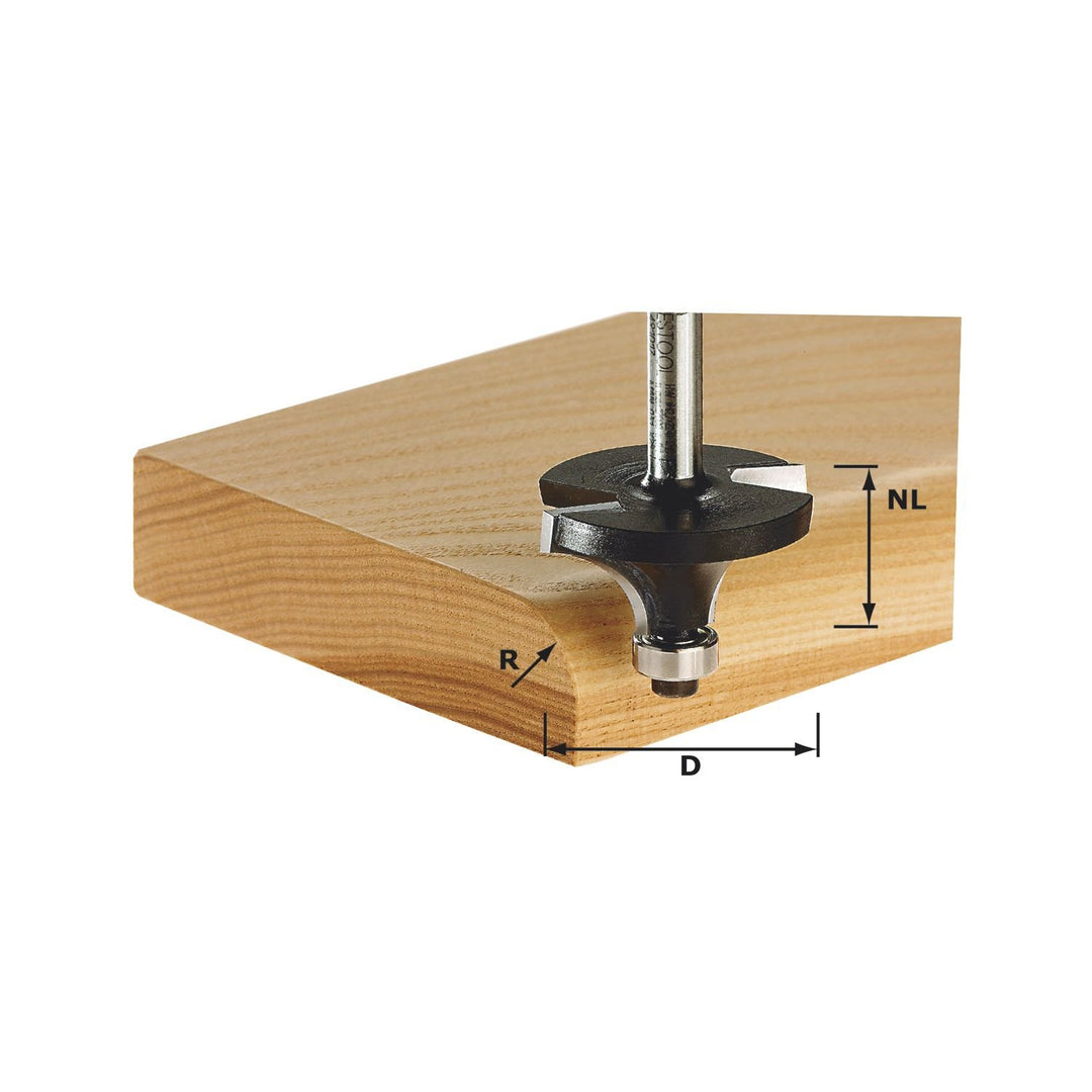 Festool Abrundfräser HW S8 D19,1/R3 KL Radius 3 mm, Radius 3 mm