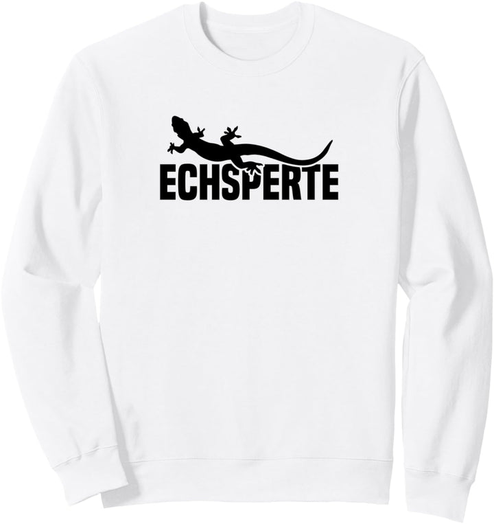 Echsperte Experte Echse Eidechse Reptilien Sweatshirt