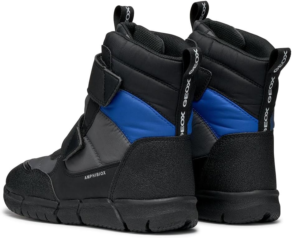 Geox Jungen J Flexyper Boy B ABX Ankle Boot, Dk Grey Royal