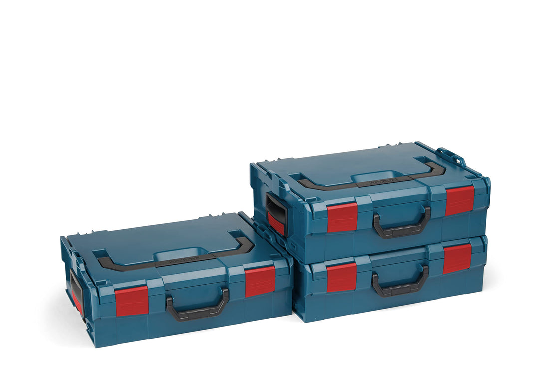 Bosch Sortimo L BOXX 136 3er Set | Grösse 2 professional blau | Werkzeugkoffer Kunststoff | Professi