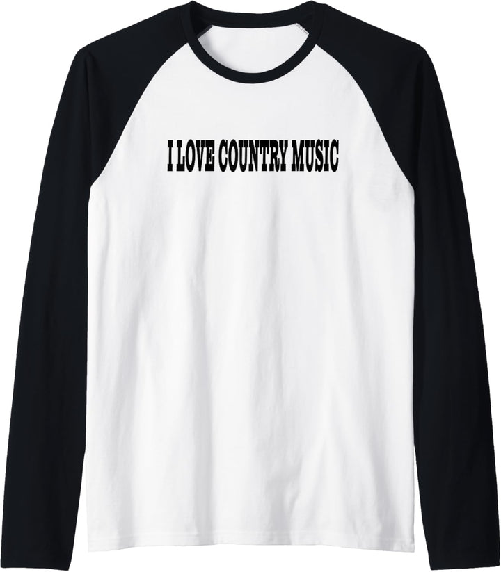 Ich liebe Country-Musik Raglan