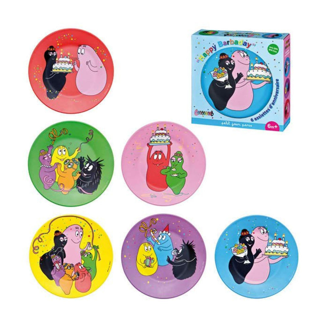 Barbapapa BA965F Geschenkbox-6 Teller Sortiment Happy Barbaday
